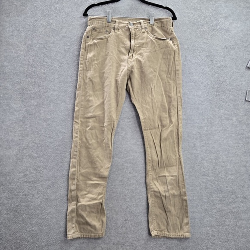 Levi's 522 Men Jeans 30X30‎ Brown Denim Slim Taper Cotton Mid Rise (30x27)
